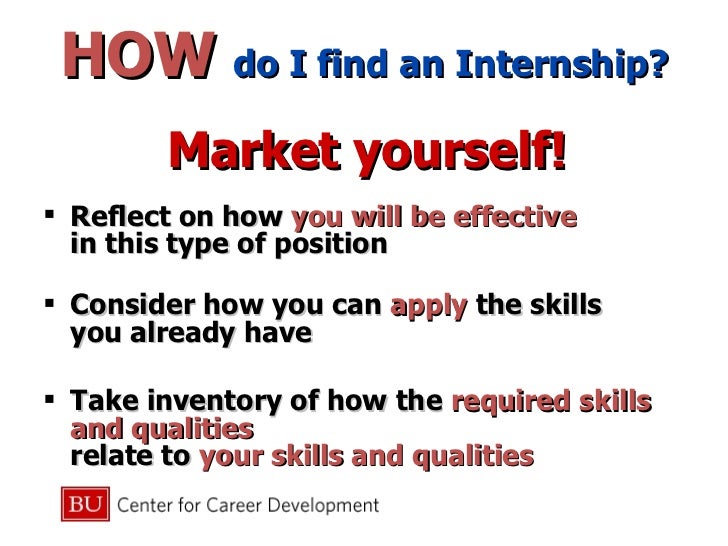 getting an internship getting an internship