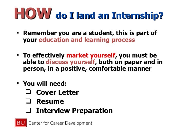 getting an internship getting an internship