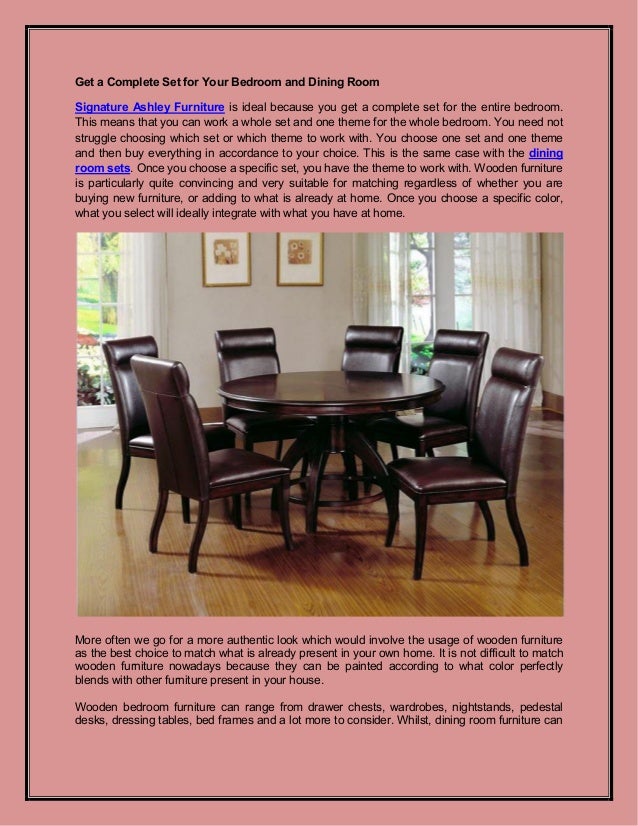 Getting Bedroom And Dining Room Furniture Right