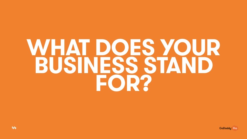 what-does-your-business-stand