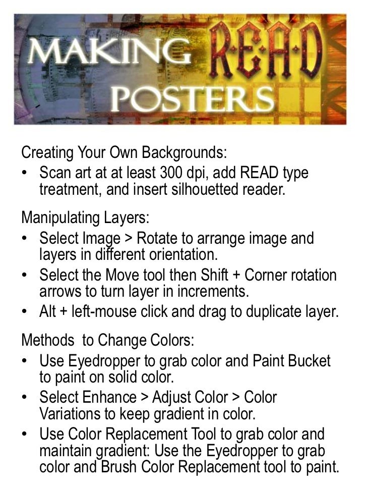 read posters made easy