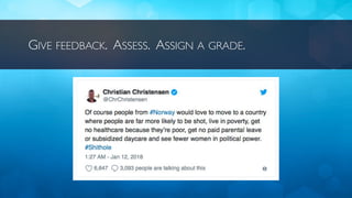 GIVE FEEDBACK. ASSESS. ASSIGN A GRADE.
 