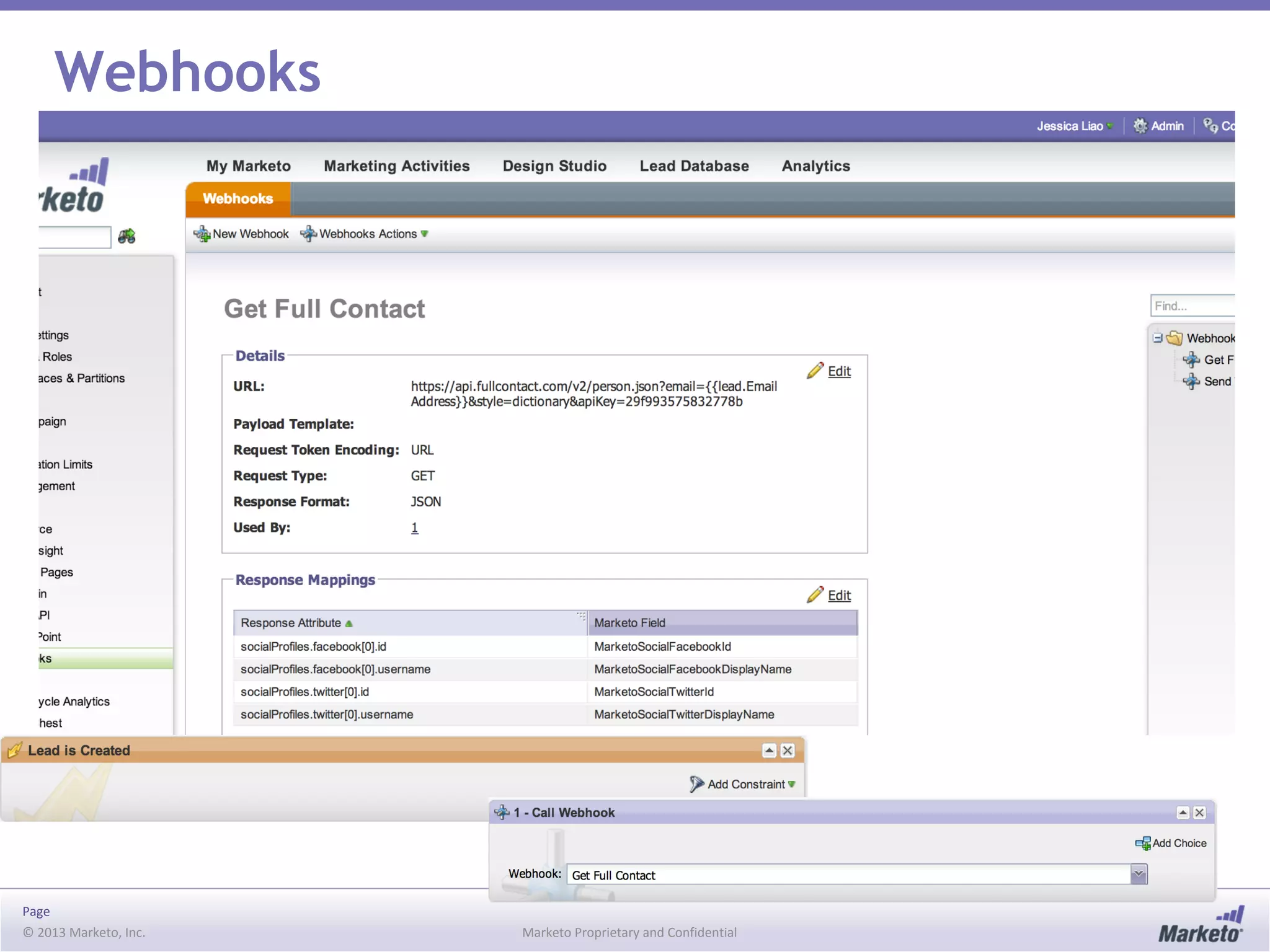 Page
© 2013 Marketo, Inc. Marketo Proprietary and Confidential
Webhooks
 