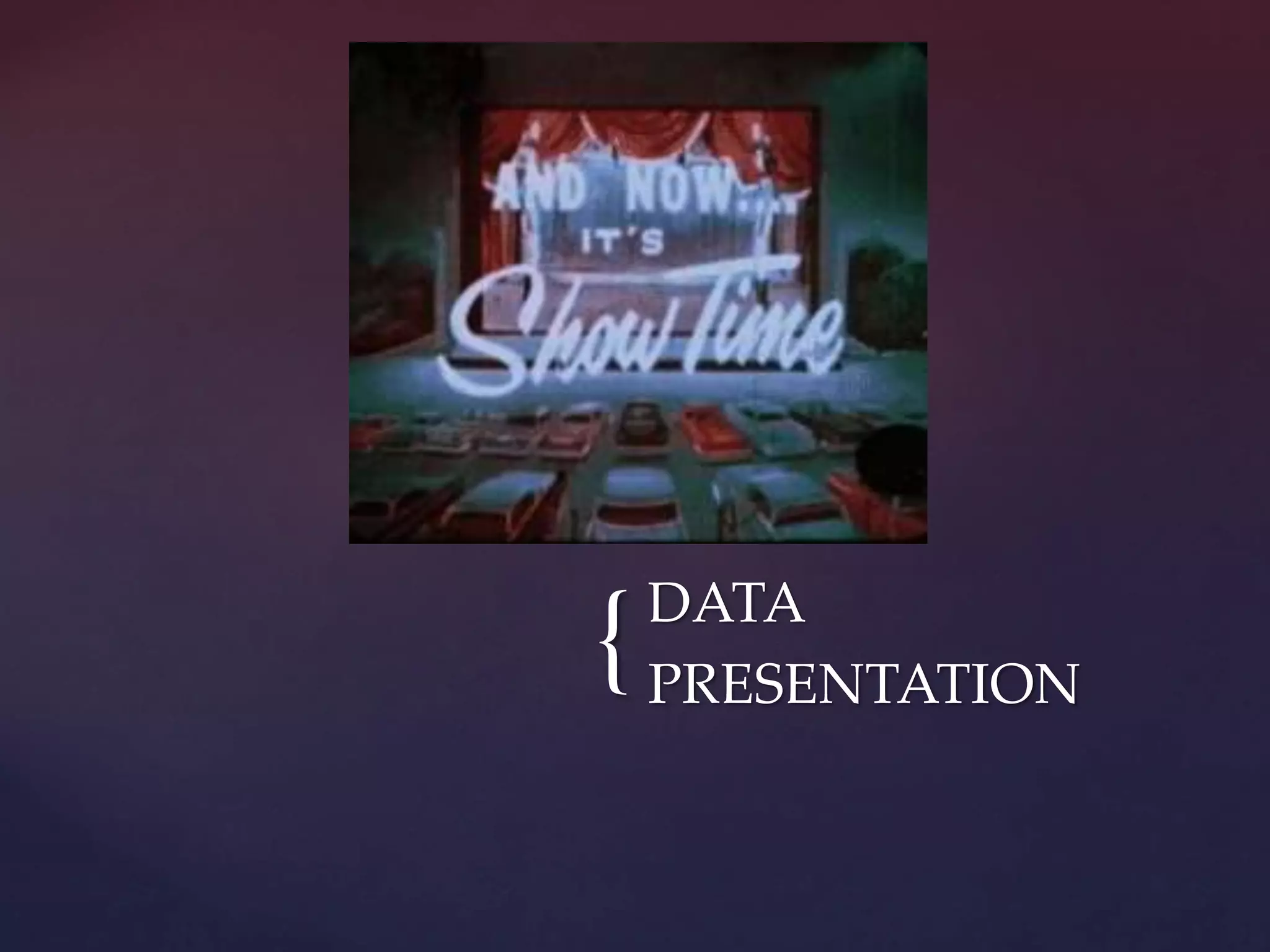{DATA
PRESENTATION
