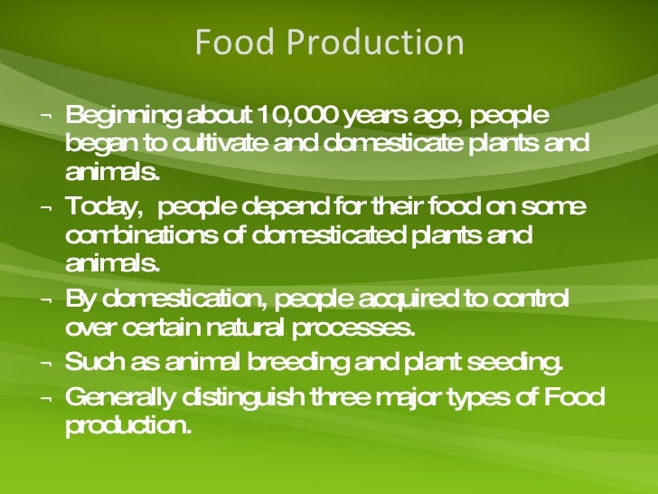 Getting food anthropology