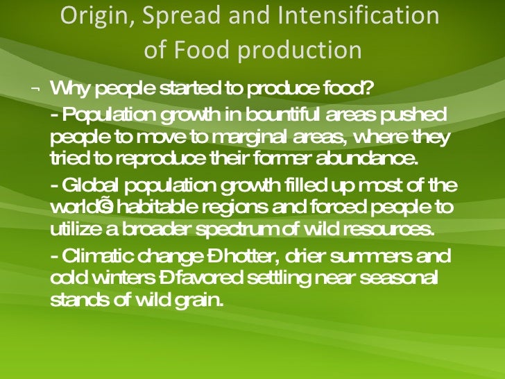 Getting food anthropology