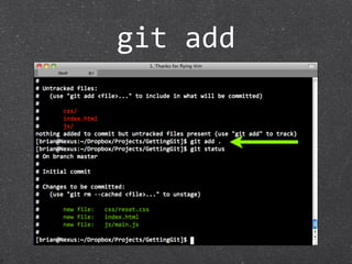 git add
 