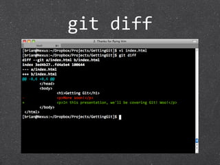 git diff
 