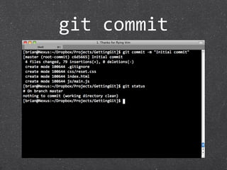 git commit
 