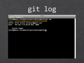 git log
 