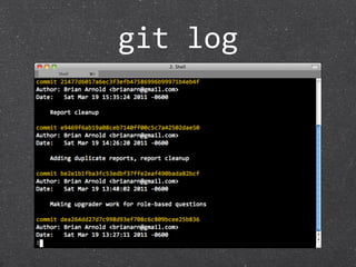 git log
 