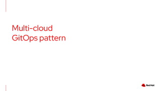 Multi-cloud
GitOps pattern
 