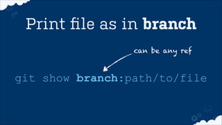 Merge Commit Rebase (FF) Rebase (Squash) 
No merge commits 
Verbose history 
Easy to read 
Can be more difficult 
to trace changes 
Which should I use? 
“Ugly” history 
Full traceability 
Hard to screw up 
mostly 
some 
 