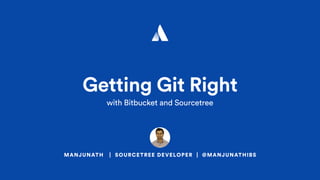 MANJUNATH | SOURCETREE DEVELOPER | @MANJUNATHIBS
Getting Git Right
with Bitbucket and Sourcetree
 