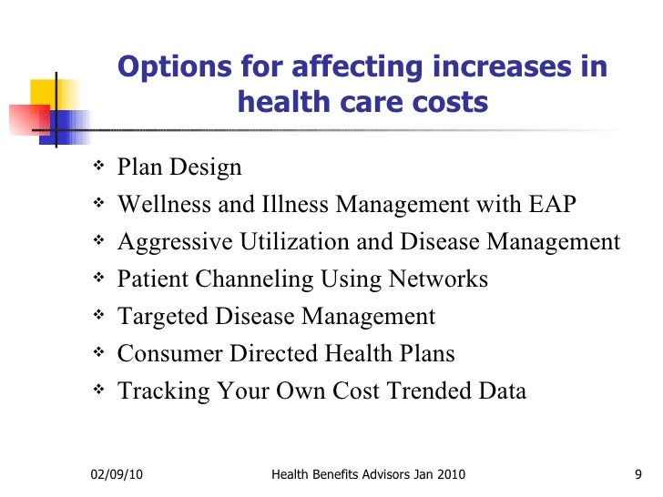 Getting In Control Of Health Care Costs