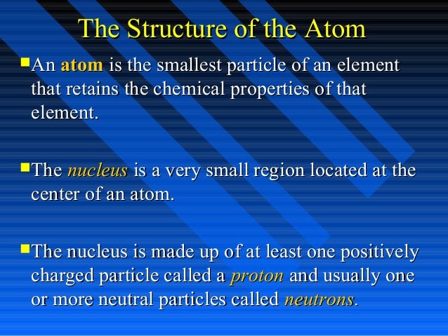 Getting inside the atom part 1