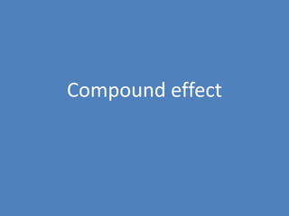 35
Compound effect
 