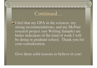 Getting Into Graduate School