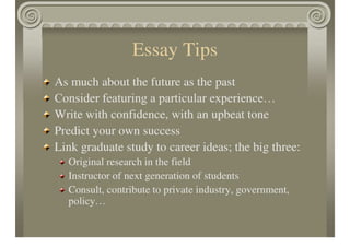 Getting Into Graduate School