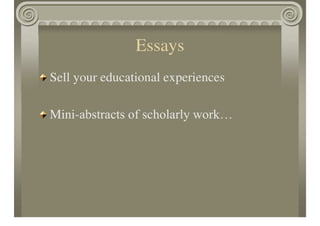 Getting Into Graduate School