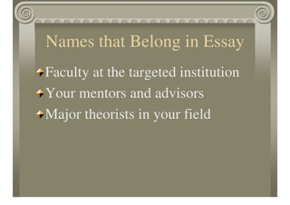 Getting Into Graduate School