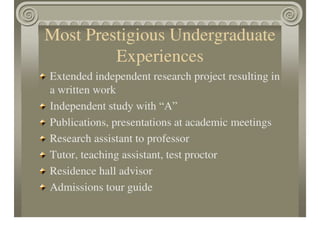 Getting Into Graduate School