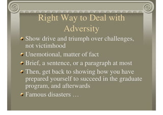 Getting Into Graduate School