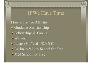 Getting Into Graduate School