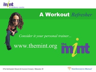 A Workout  Refresher Consider it your personal trainer... www.themint.org 