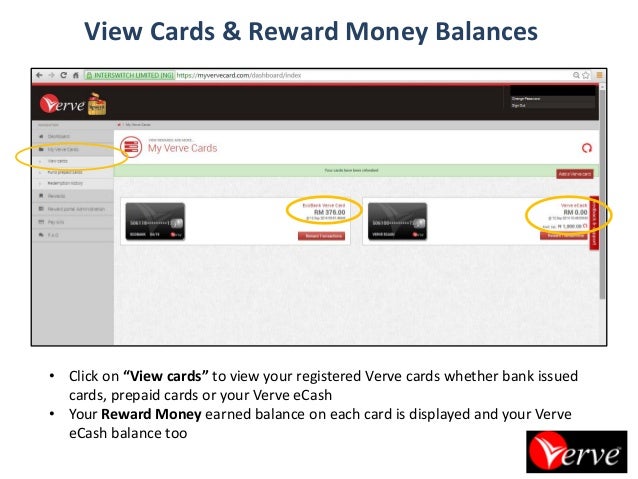 Your verve card application