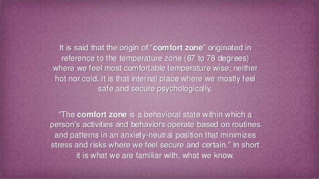 How To Get Out Of Your Comfort Zone