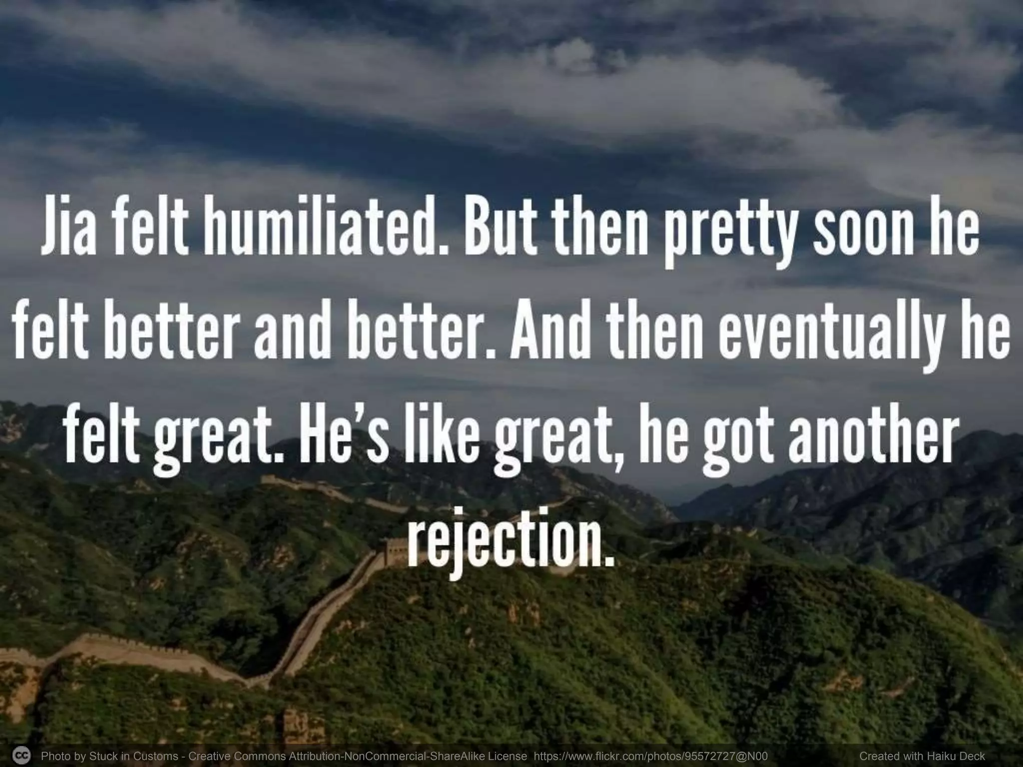 Photo by Stuck in Customs - Creative Commons Attribution-NonCommercial-ShareAlike License https://www.flickr.com/photos/95572727@N00 Created with Haiku Deck
 