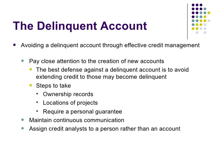 Getting Paid on Your Delinquent Account