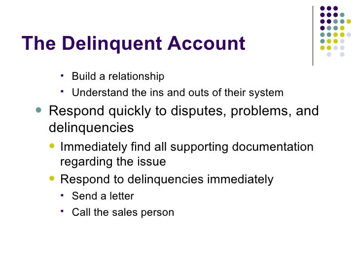 Getting Paid on Your Delinquent Account