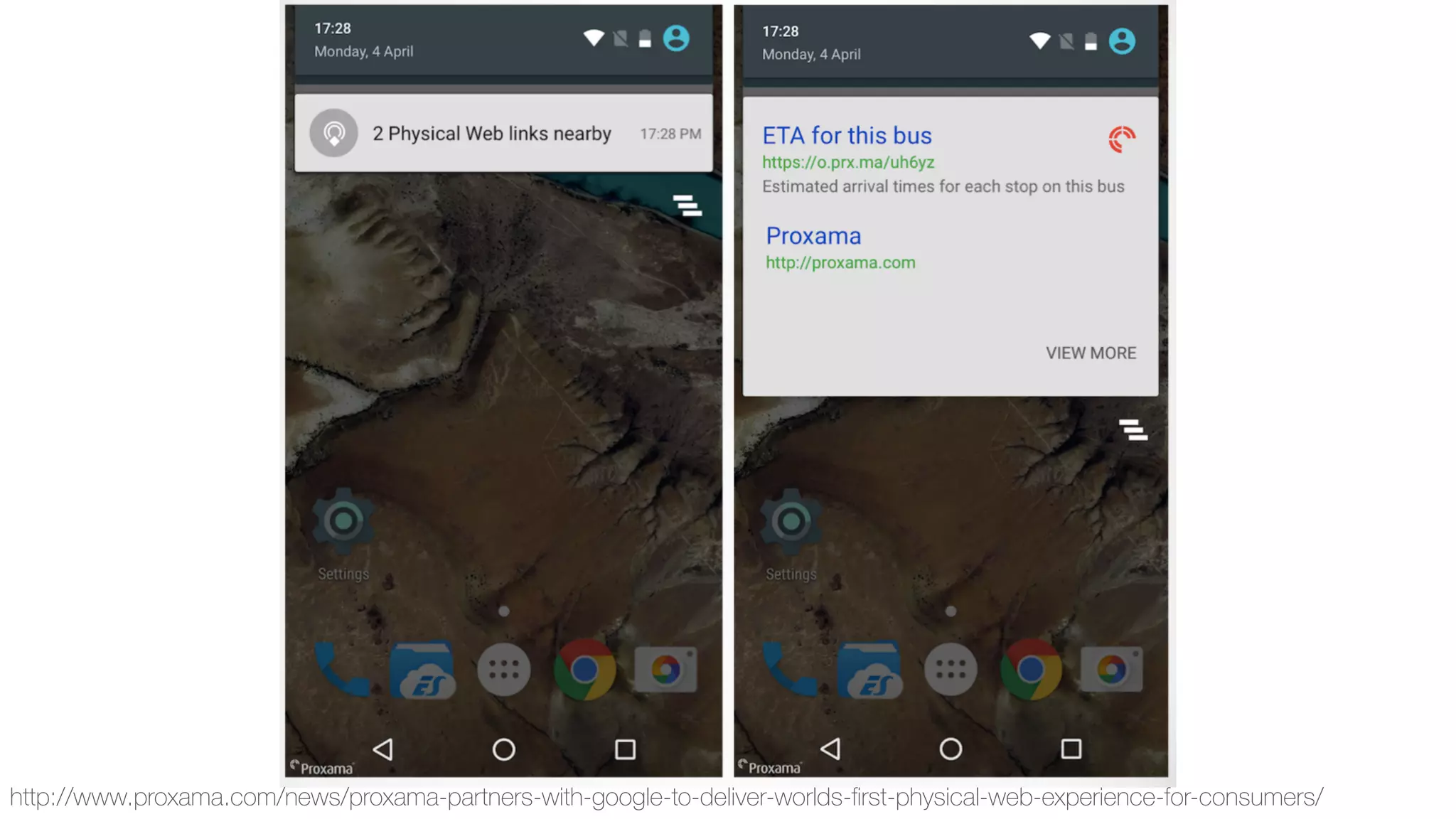 http://www.proxama.com/news/proxama-partners-with-google-to-deliver-worlds-ﬁrst-physical-web-experience-for-consumers/
 
