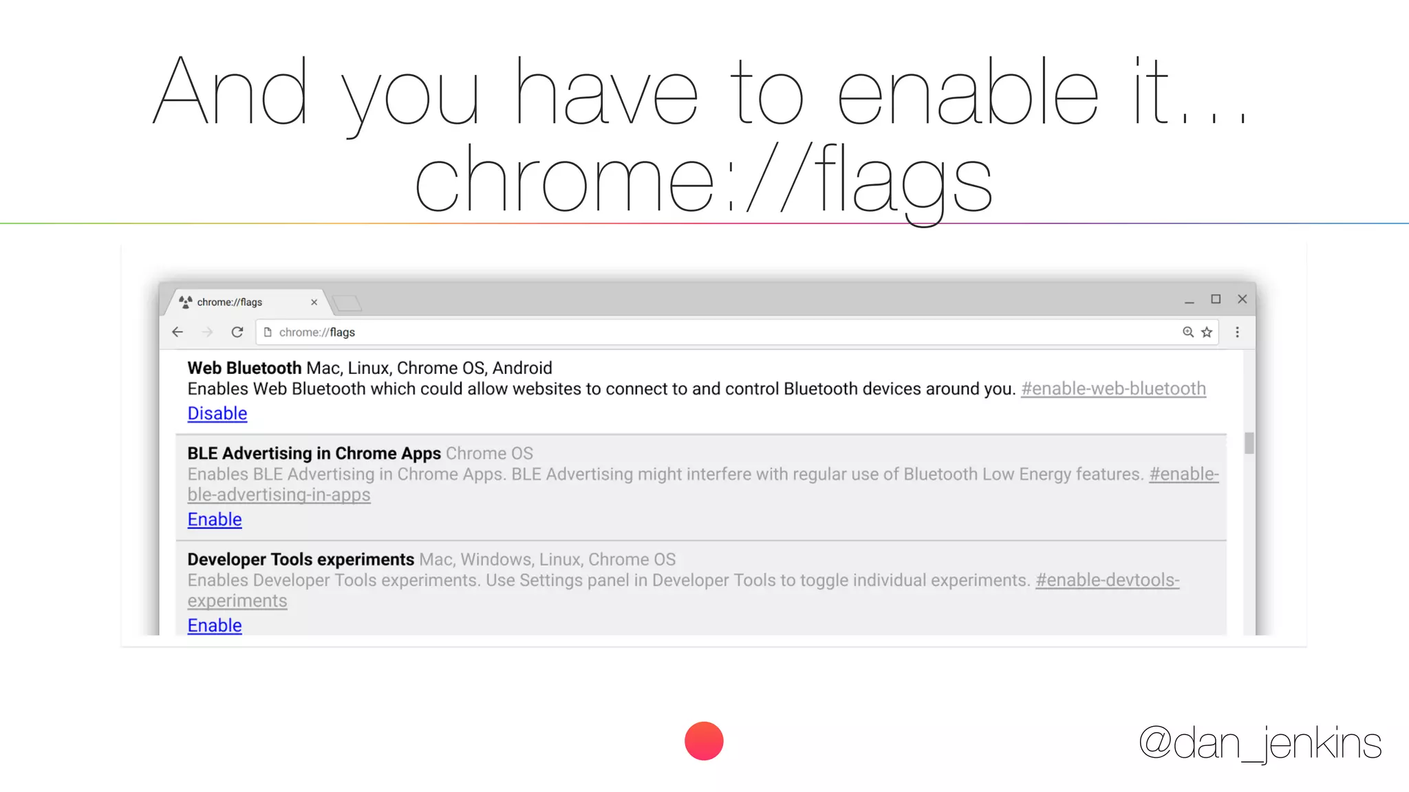 @dan_jenkins
And you have to enable it...
chrome://flags
 