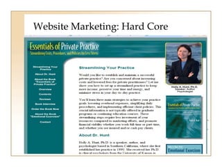 Website Marketing: Hard Core 
 