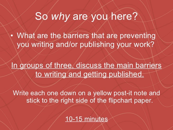 Getting published
