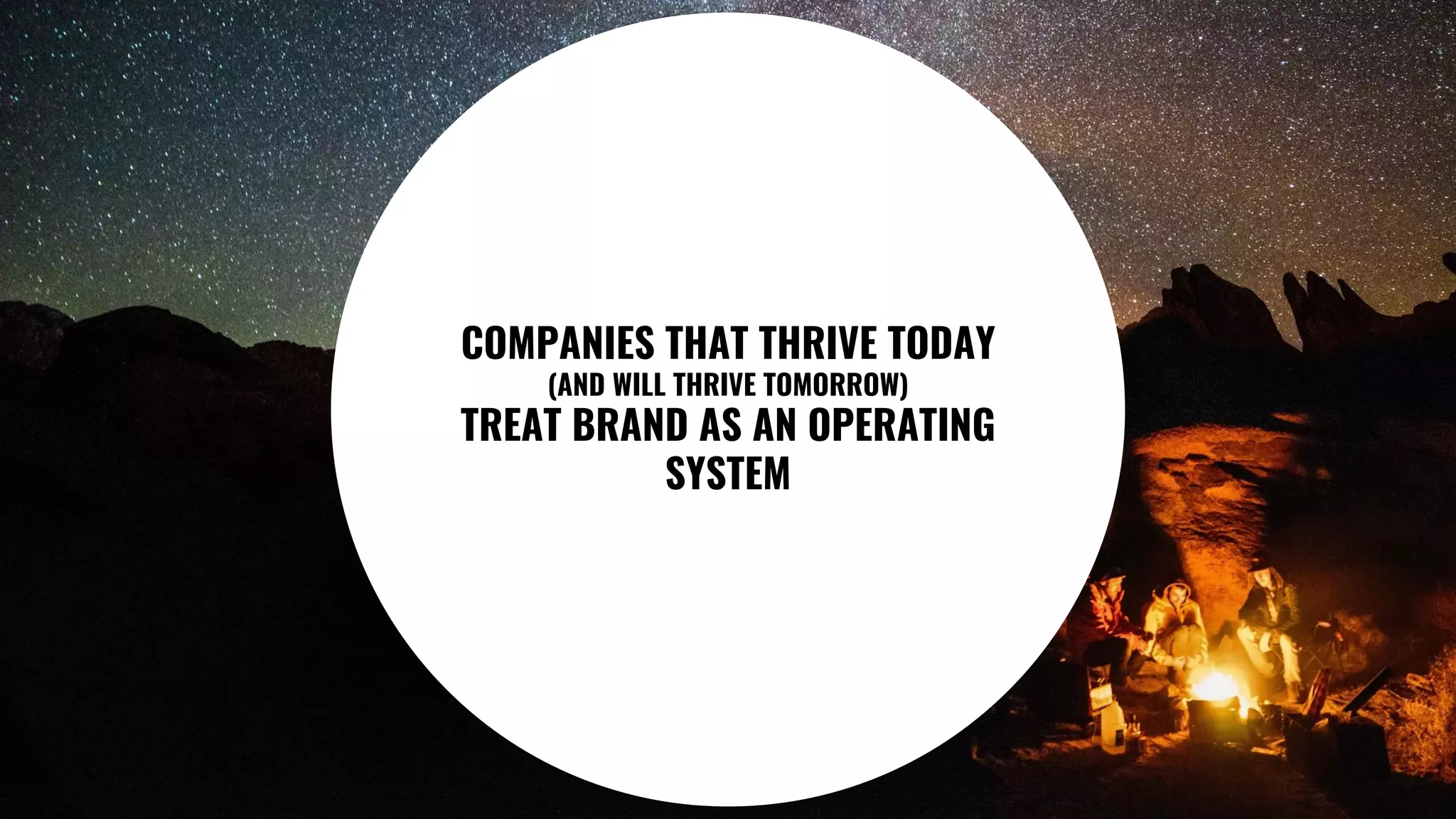 67
COMPANIES THAT THRIVE TODAY
(AND WILL THRIVE TOMORROW)
TREAT BRAND AS AN OPERATING
SYSTEM
 
