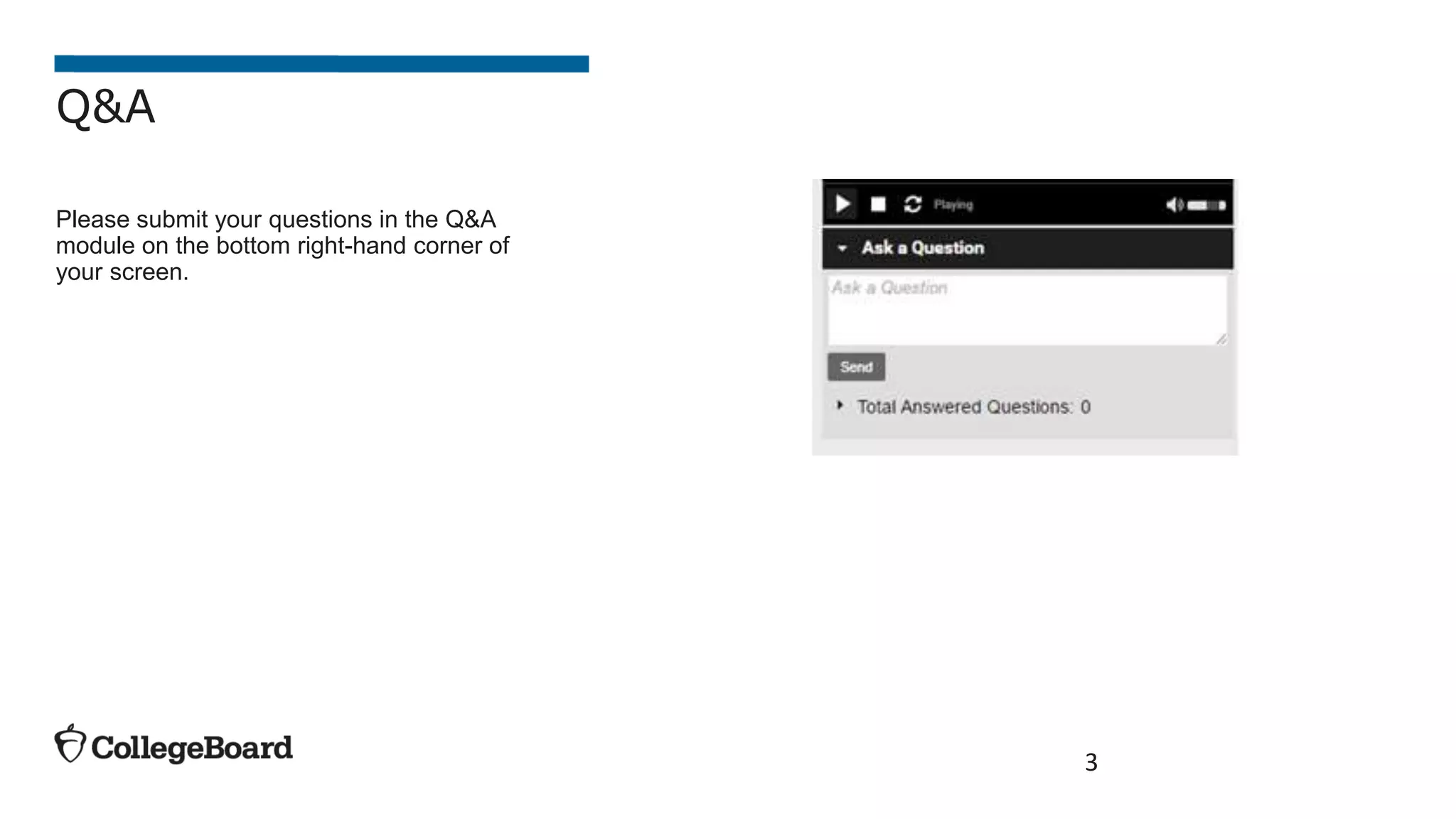 Please submit your questions in the Q&A
module on the bottom right-hand corner of
your screen.
3
Q&A
 