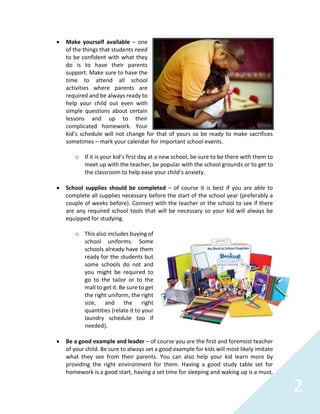 Getting ready for the new school year | PDF