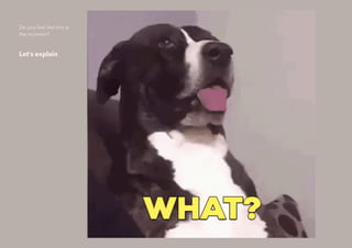 Do you feel like this at
the moment?
Let's explain
 