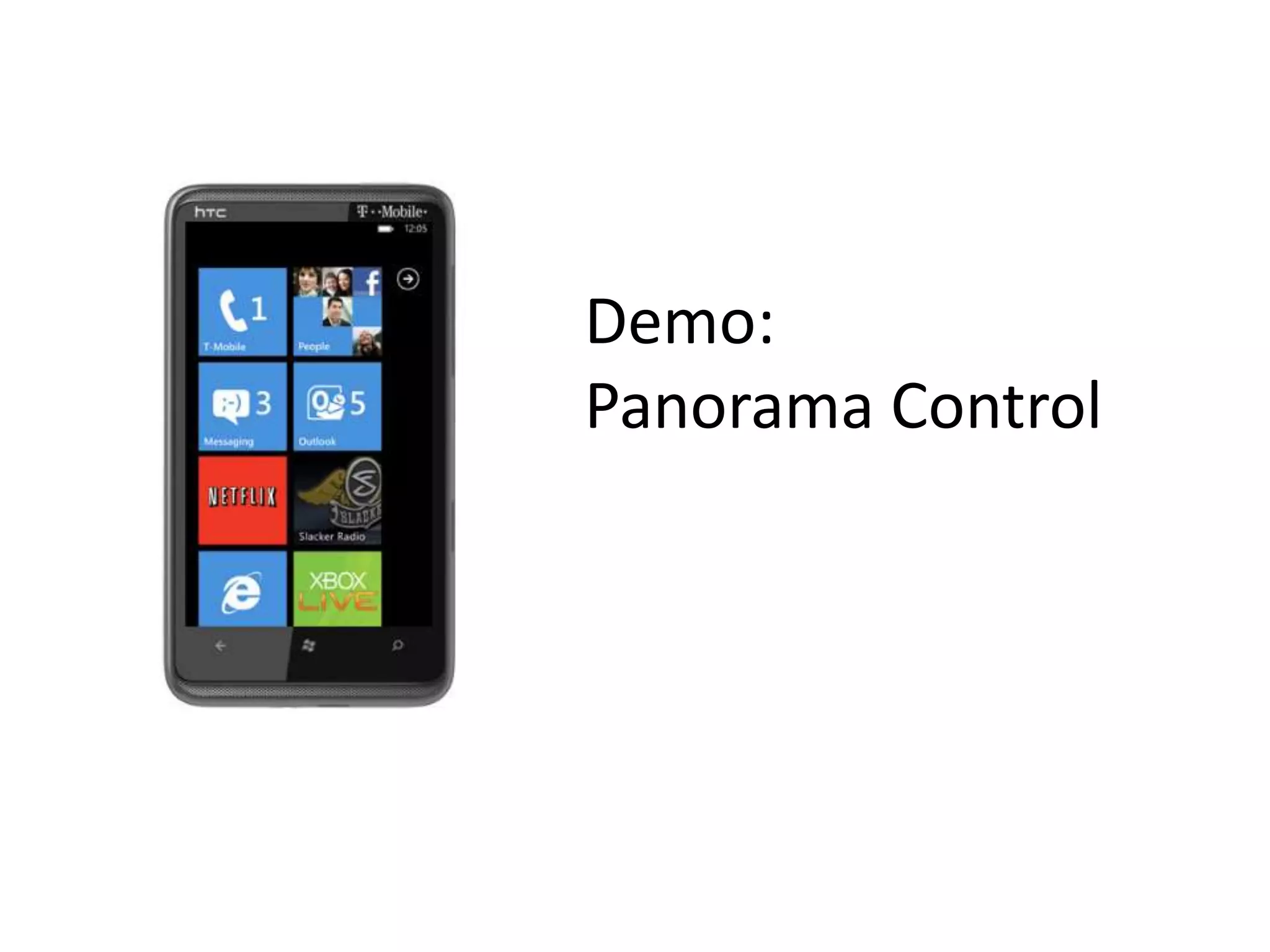 Demo:
Panorama Control
 