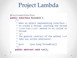 Project Lambda
 