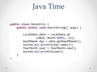 Java Time
 