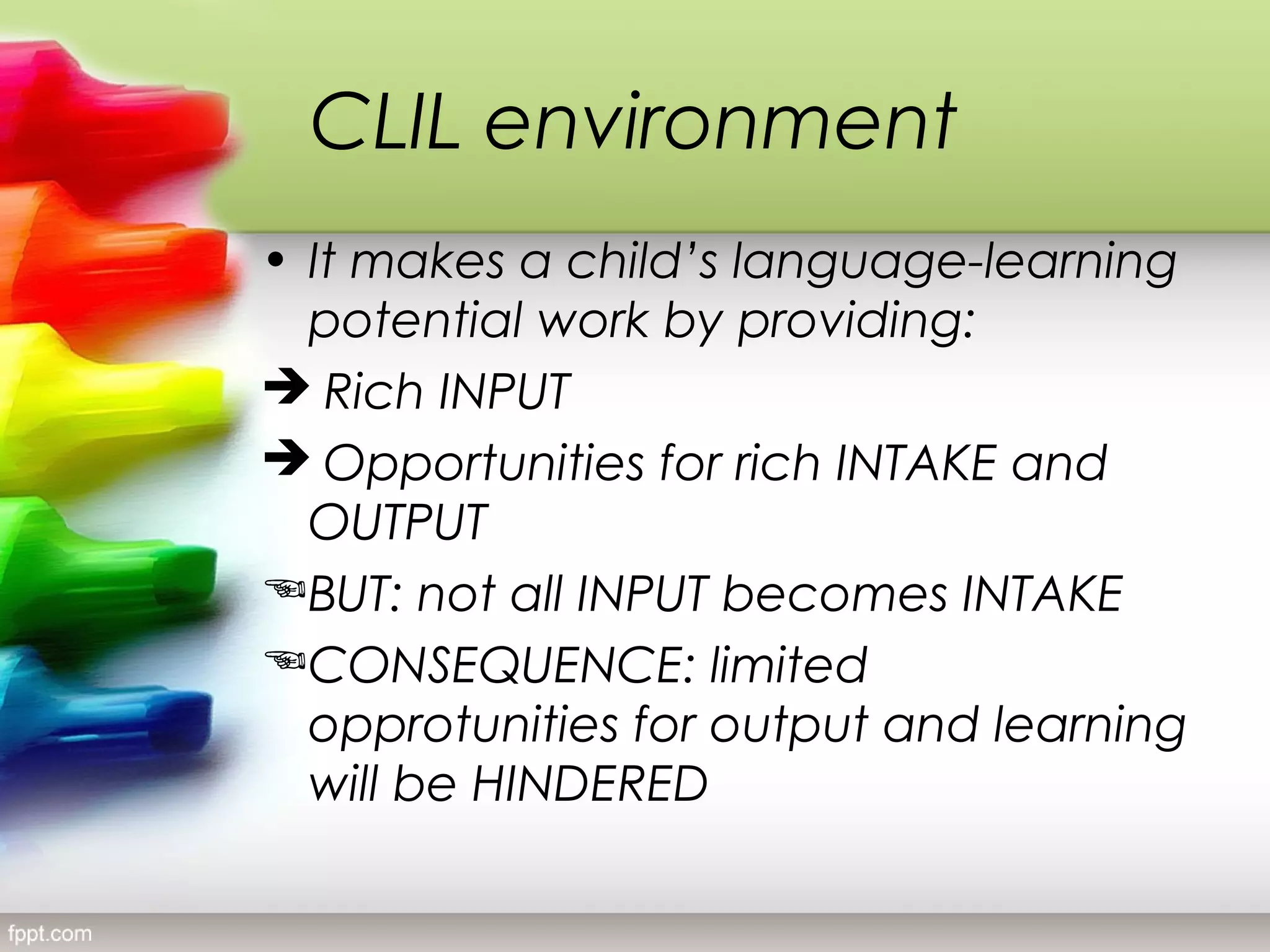 Getting ready to use clil | PPT