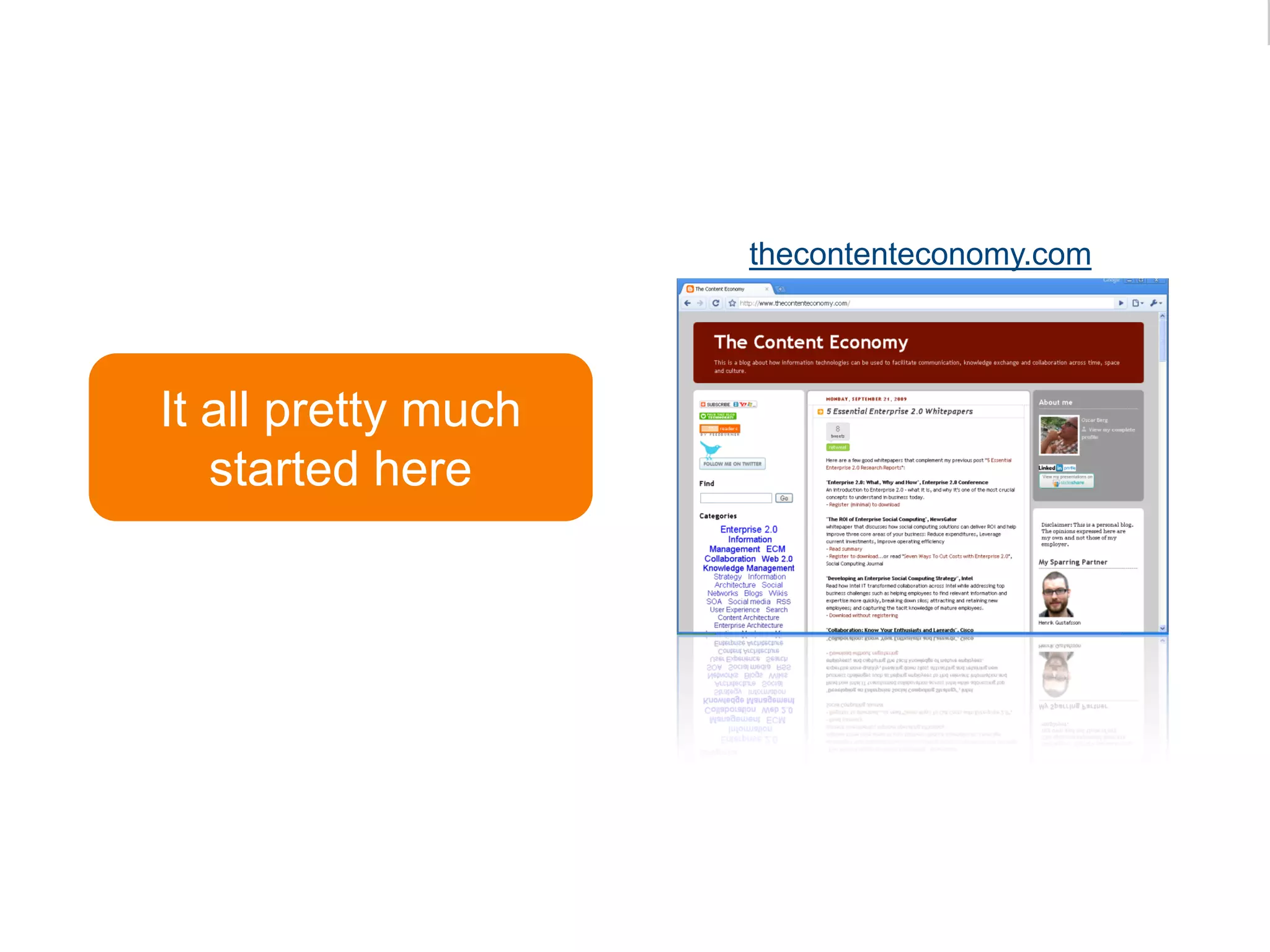 thecontenteconomy.com




It all pretty much
   started here
 