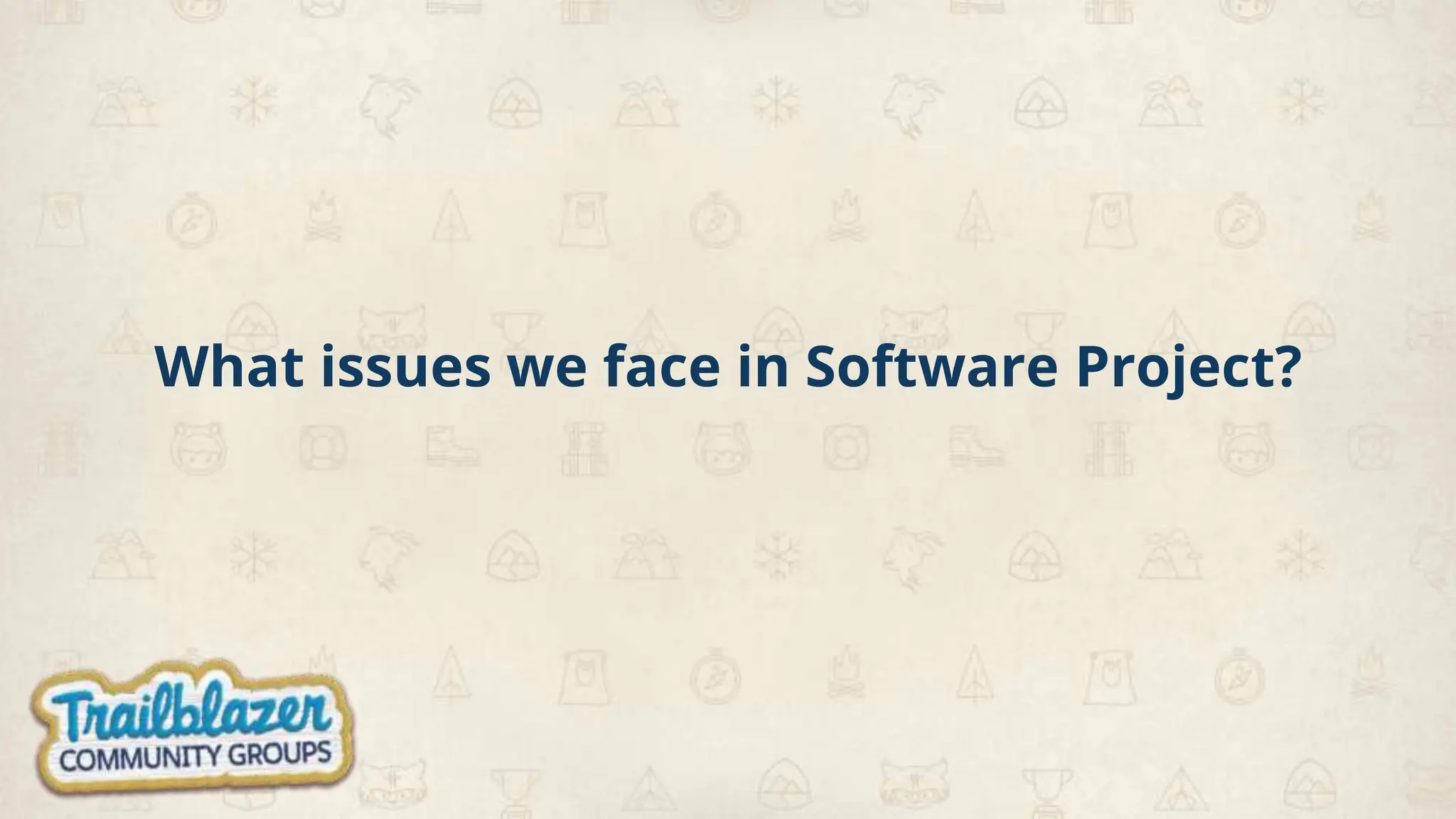 What issues we face in Software Project?
 