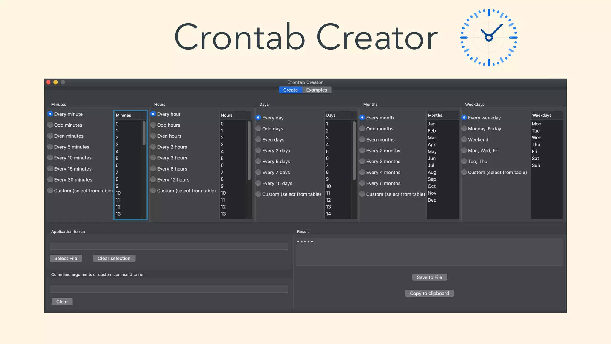 Crontab Creator
 
