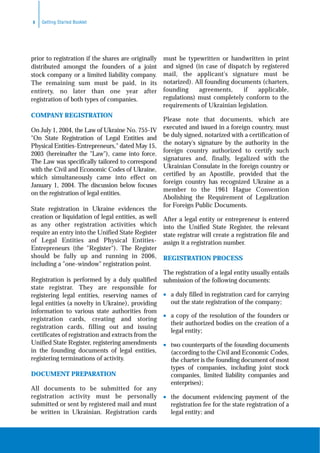 Getting Started in Ukraine